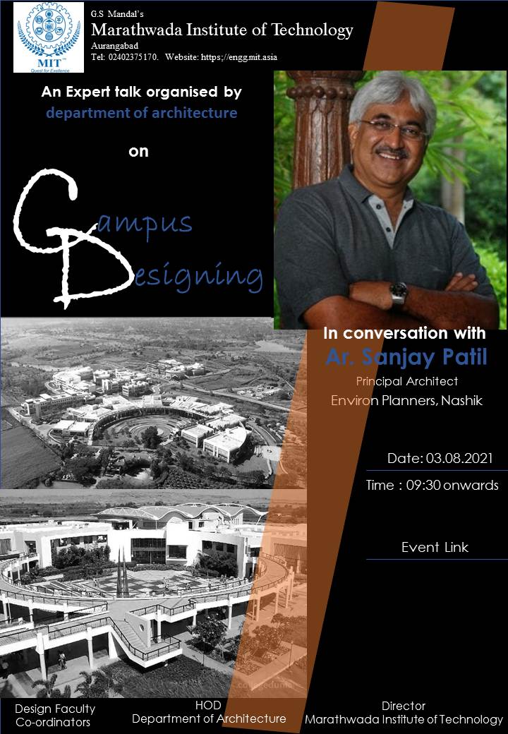 Expert Lecture on Campus Design By Ar. Sanjay Patil, Nashik